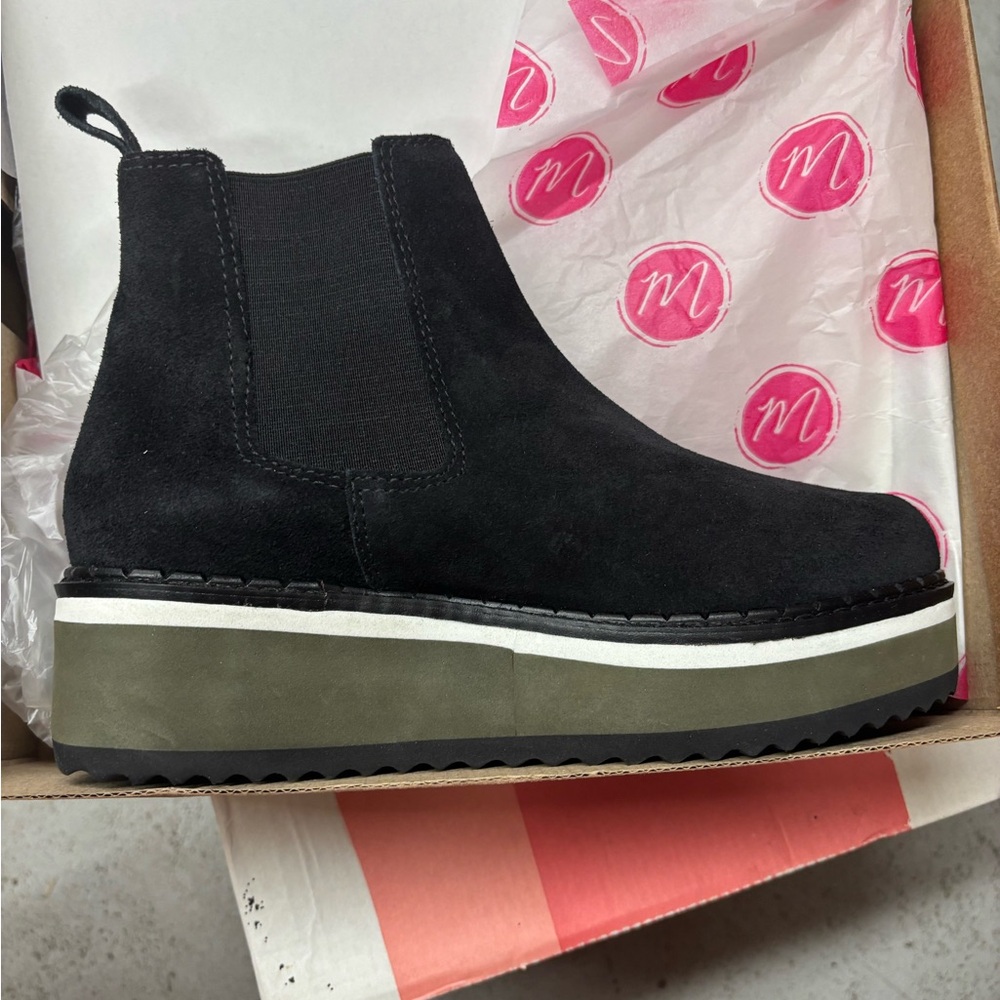 Black Suede Platform Boots